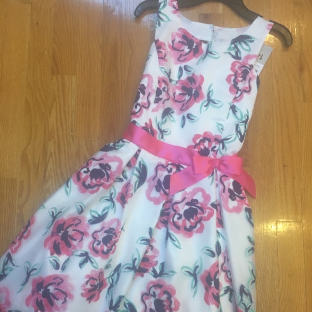 Girls floral formal dress
